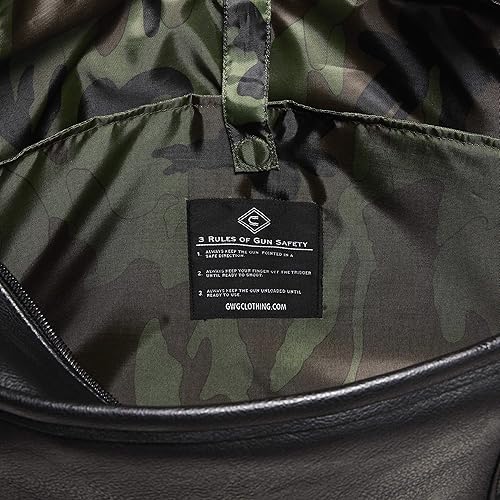 Miniatura 6 de Allen Company Bolso de transporte oculto para niñas con armas 'Casual Cosmic' con gran bolsillo térmico aislado, piel sintética, color negro