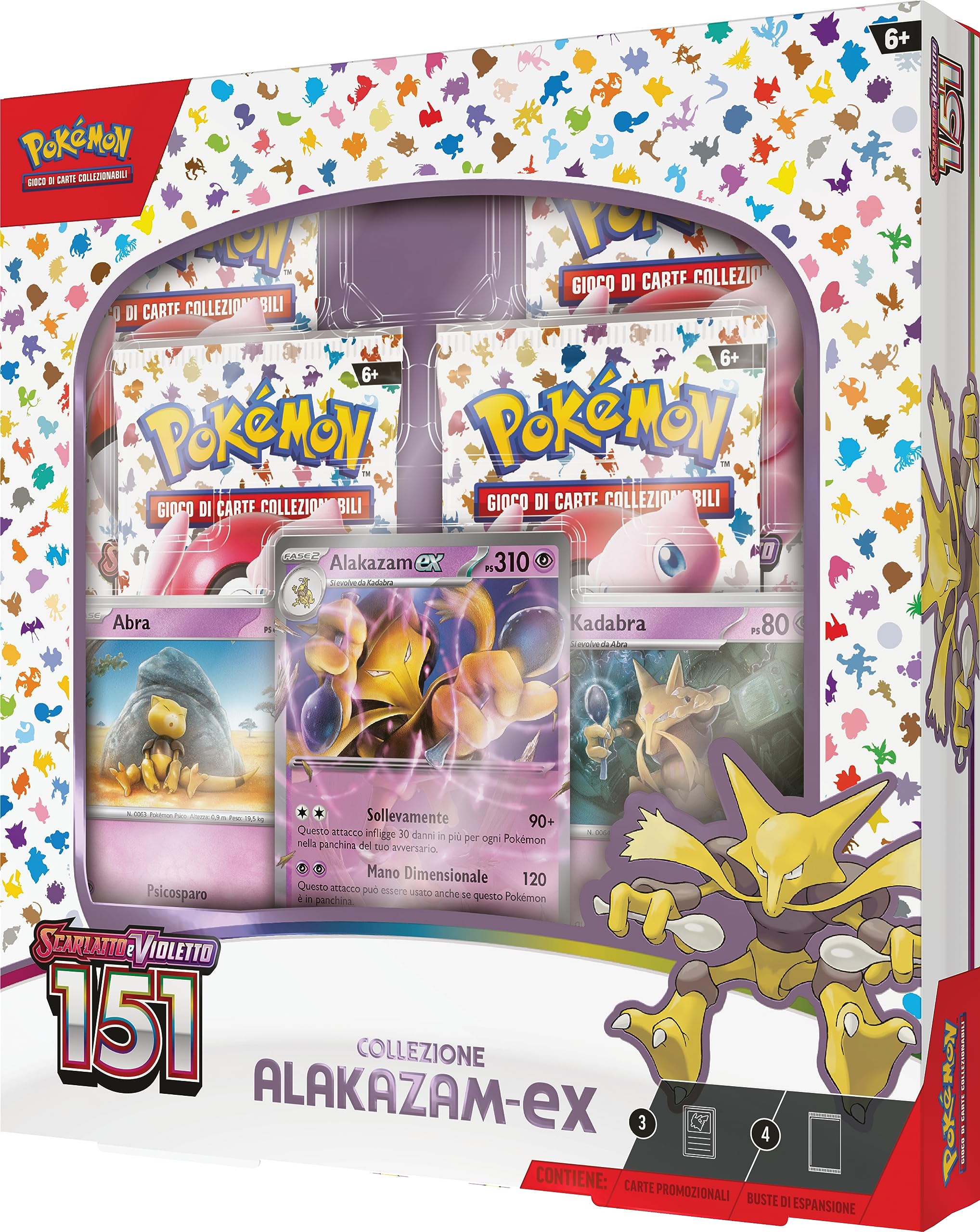 Collezione Alakazam-ex dell’espansione Scarlatto e Violetto - 151 del GCC Pokémon, edizione in italiano