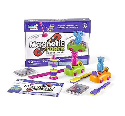 Magnets Kit de superciencia para niños 9 experimentos y actividades de STEM haz que los imanes floten mueve un tren y crea una brújula de regalos
