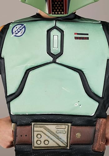Miniatura 4 de Star Wars Disfraz de Boba Fett de lujo para niños, disfraz de Halloween para niños, con licencia oficial, XL