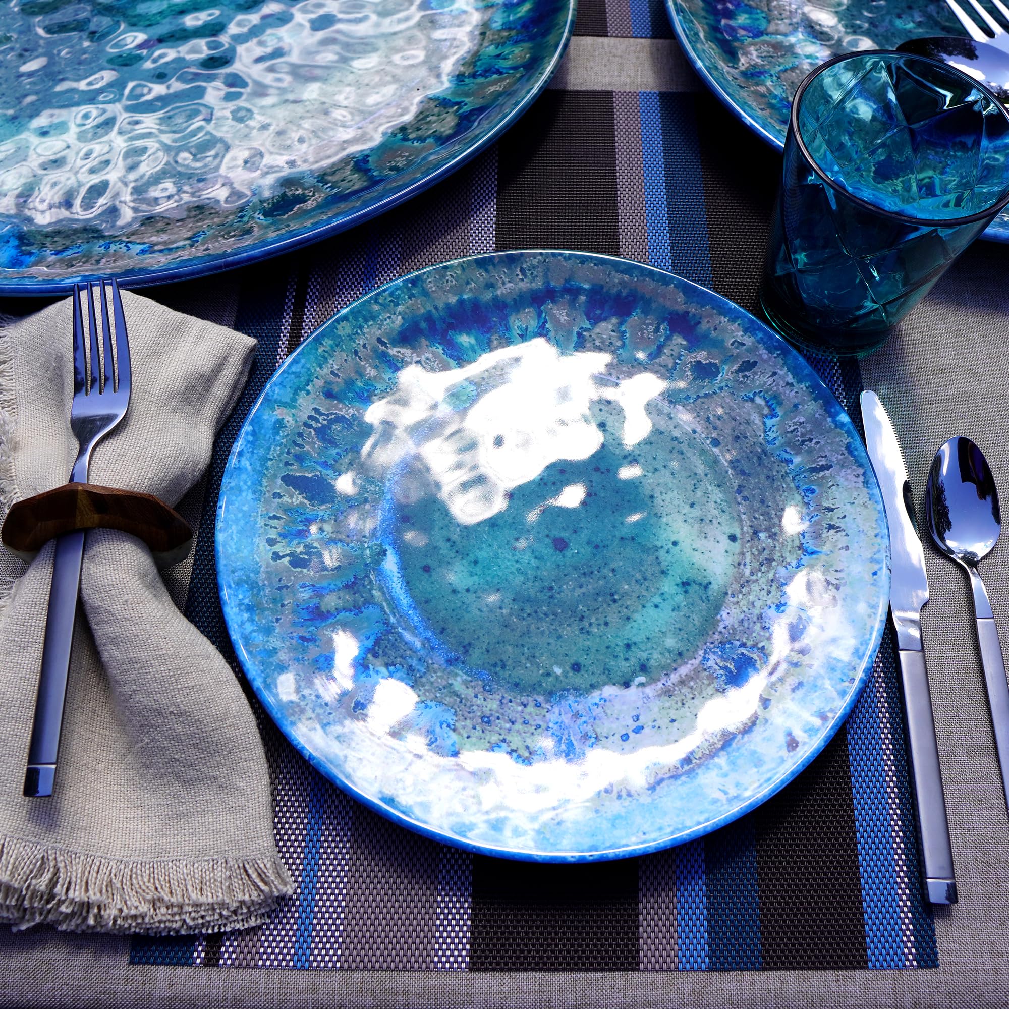 Piece Dinnerware Corelle Dinner Set With Serving Bowls Multi
