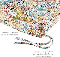 Vista 35 de Greendale Home Fashions 2-Piece Outdoor Deep Seat Cushion Set, Steel Blue Stripe