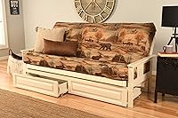 Vista 84 de MFD Futón Montana, Verde, Madera, Colchón canadiense