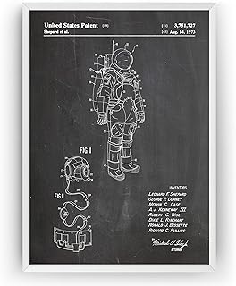 Magic Posters Apollo Space Suit 1973 Patent Print - Science Poster Gift Astronaut Vintage Blueprint Spaceship Aerospace Wall Art Bedroom Decor Merchandise Rocket Old Antique - Frame Not Included