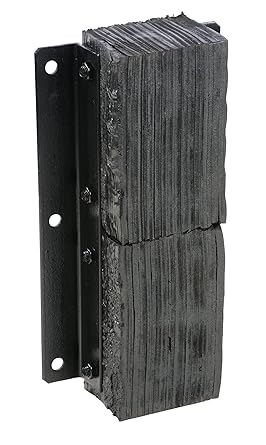 Vestil V-1124-6 Rubber Vertical Laminated Dock Bumper, 24