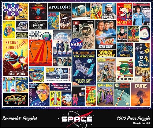 Re-marks Space - Rompecabezas de 1000 piezas