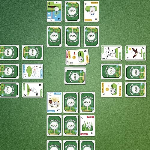 Miniatura 2 de Crazy Nines - Juego de cartas de golf - Juegos de cartas divertidos para niños de 8 a 12 años, adolescentes y adultos, los juegos de cartas