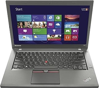 Lenovo Thinkpad T450 Laptop, I5-5300U, 2.3GHZ, 500GB SATA Drive, 8GB RAM, With Windows 10 Professional (Renewed)