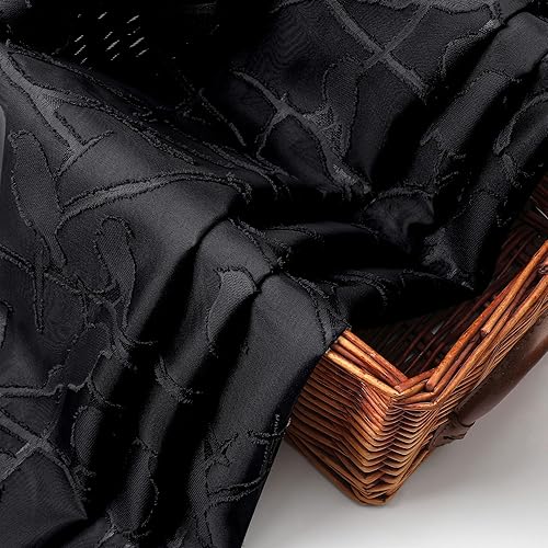 Miniatura 3 de OVZME Anji Bird - 2 paneles de cenefas traslúcidas de cocina para ventanas de 14 pulgadas de largo, cortinas clásicas con bolsillo para barra,