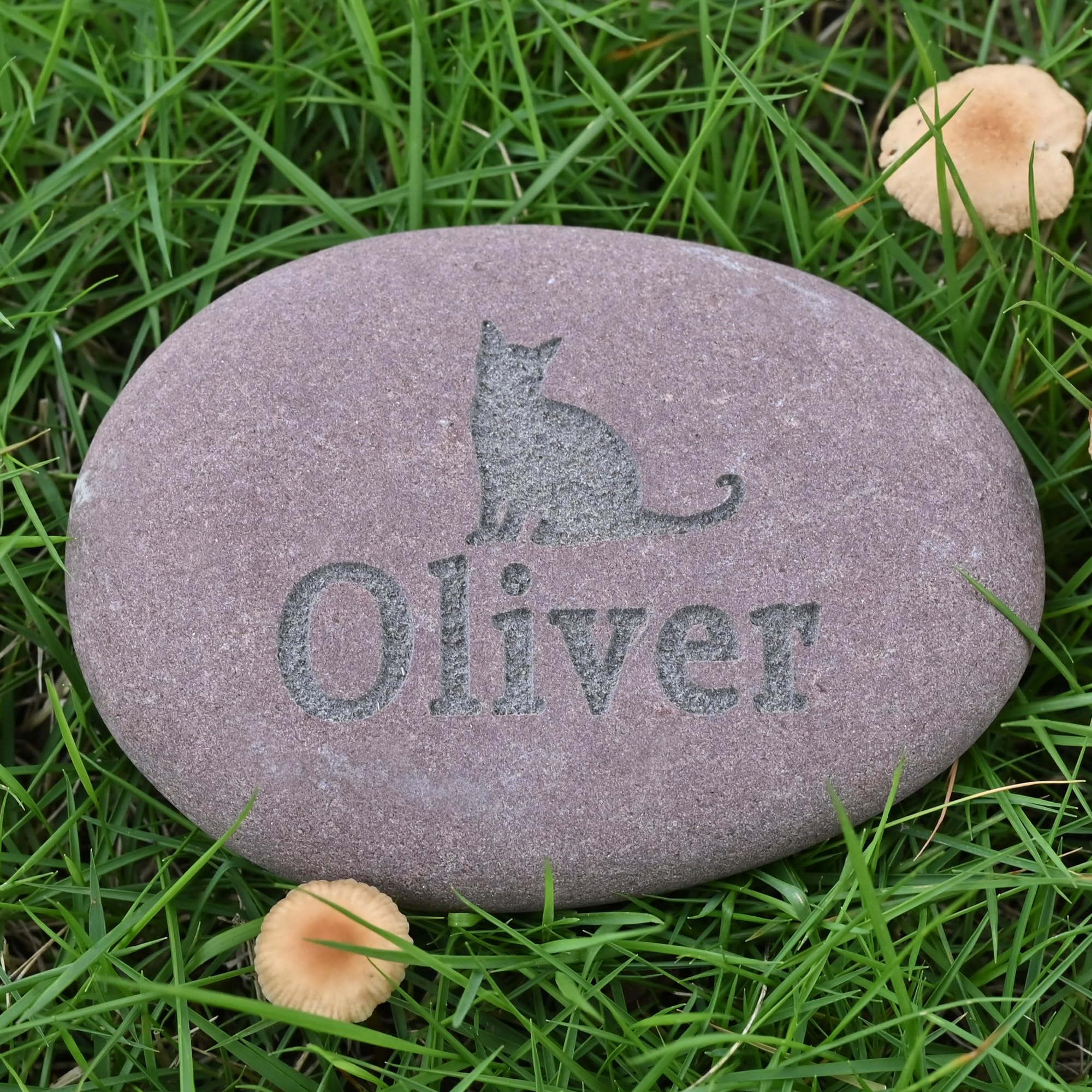 Eremovd Cat Memorial Stone River Rock | Cat Lover Gift | Cat Memorial | Cat Headstone | Cat Keepsake | Cat Remembrance Gift | Bereavement Gift for Loss of Cat