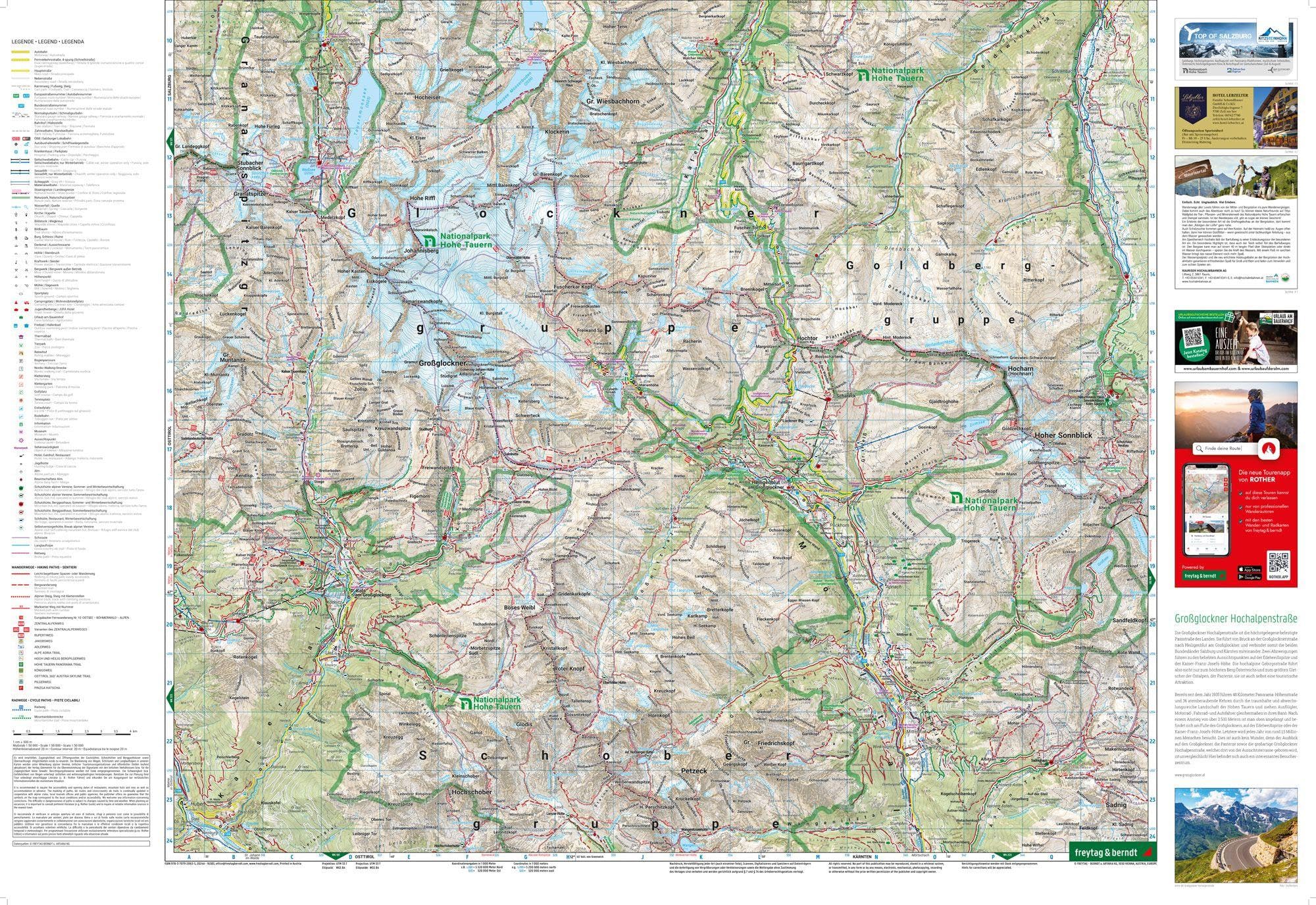 Grossglockner 1:50000: mit APP, wasserfest und reißfest: WK 120