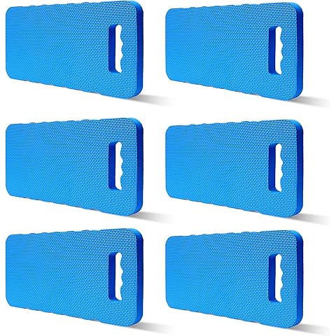 Gardzen 6-Pack Garden Kneeling Cushions - For Gardening, Baby Bath, Yoga, Pilates, Exercise, 16"x8"x1", Blue