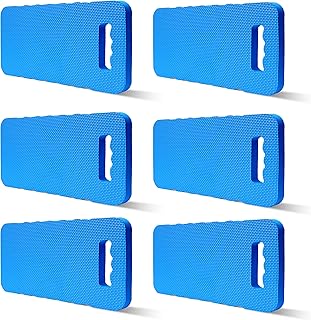 Gardzen 6-Pack Garden Kneeling Cushions - For Gardening, Baby Bath, Yoga, Pilates, Exercise, 16"x8"x1", Blue
