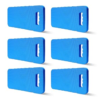 Gardzen Garden Kneeling Pad, EVA Foam Kneeler Pad for Gardening, Baby Bath, Yoga, Pilates, Exercise, 16" x 8" x 1", Blue, 6 Pack
