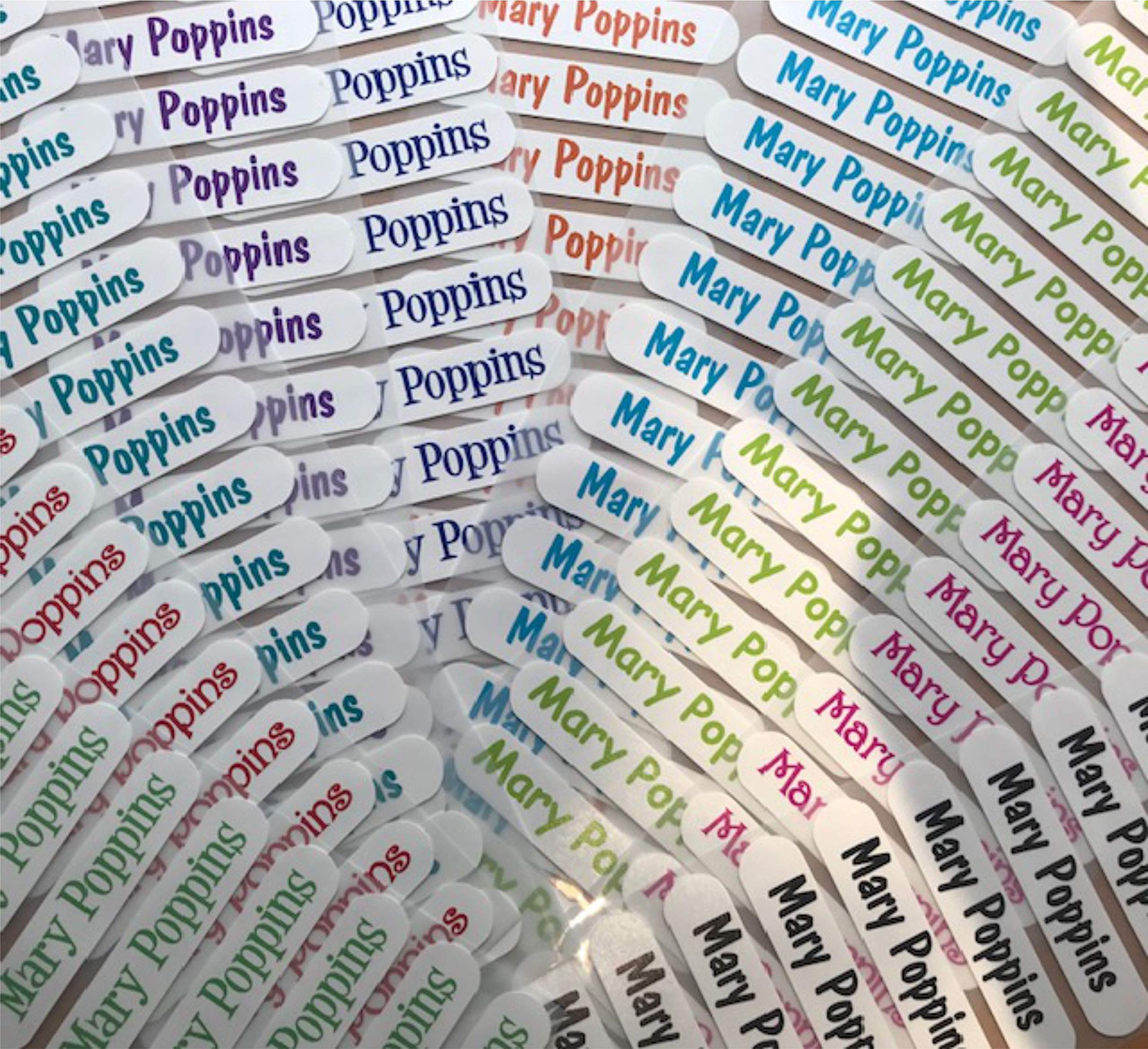 Buy Iron on Name Labels, Iron on Clothes Labels, Garment Labels, School