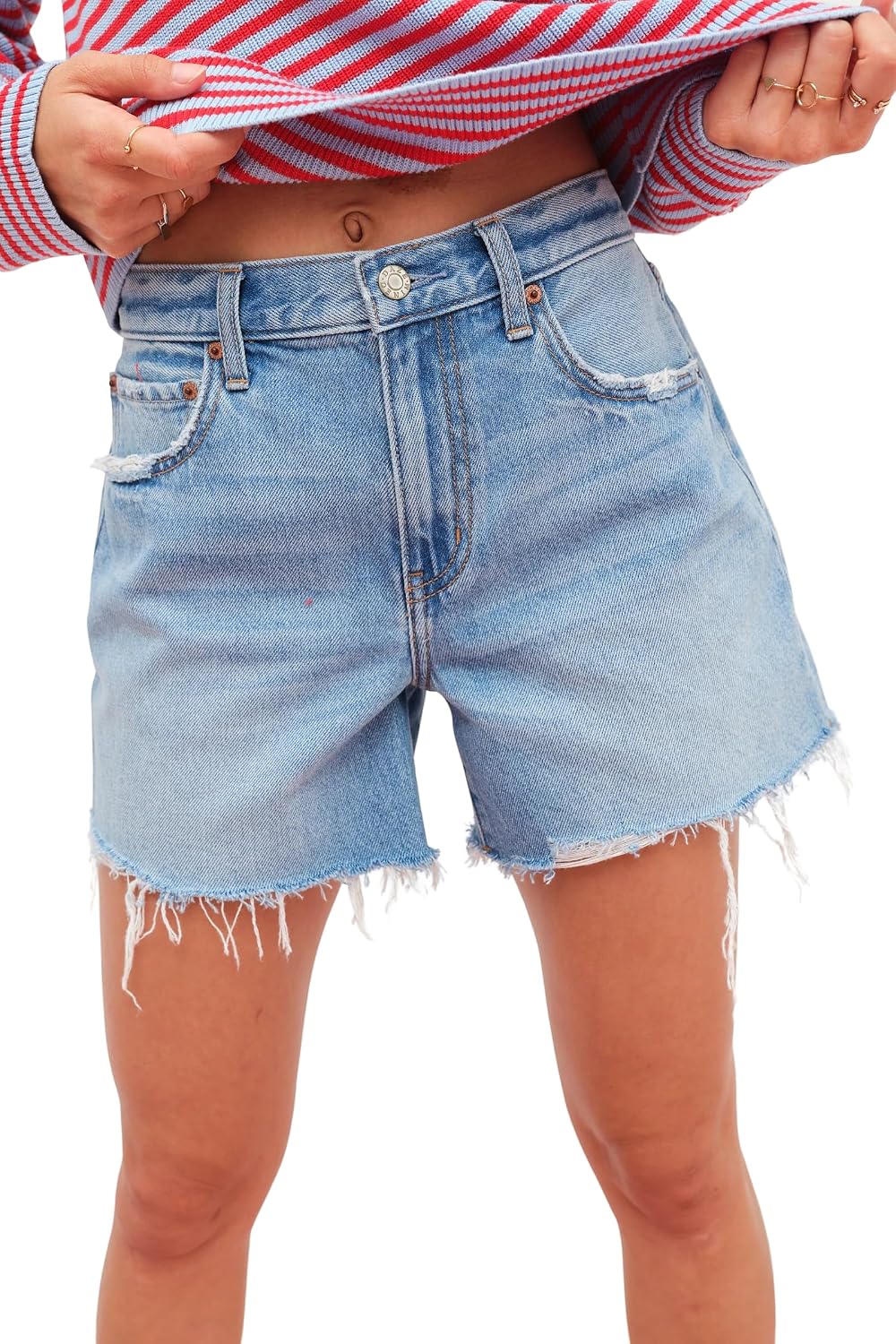 DAZE Women's Crossroads Loose Denim Shorts