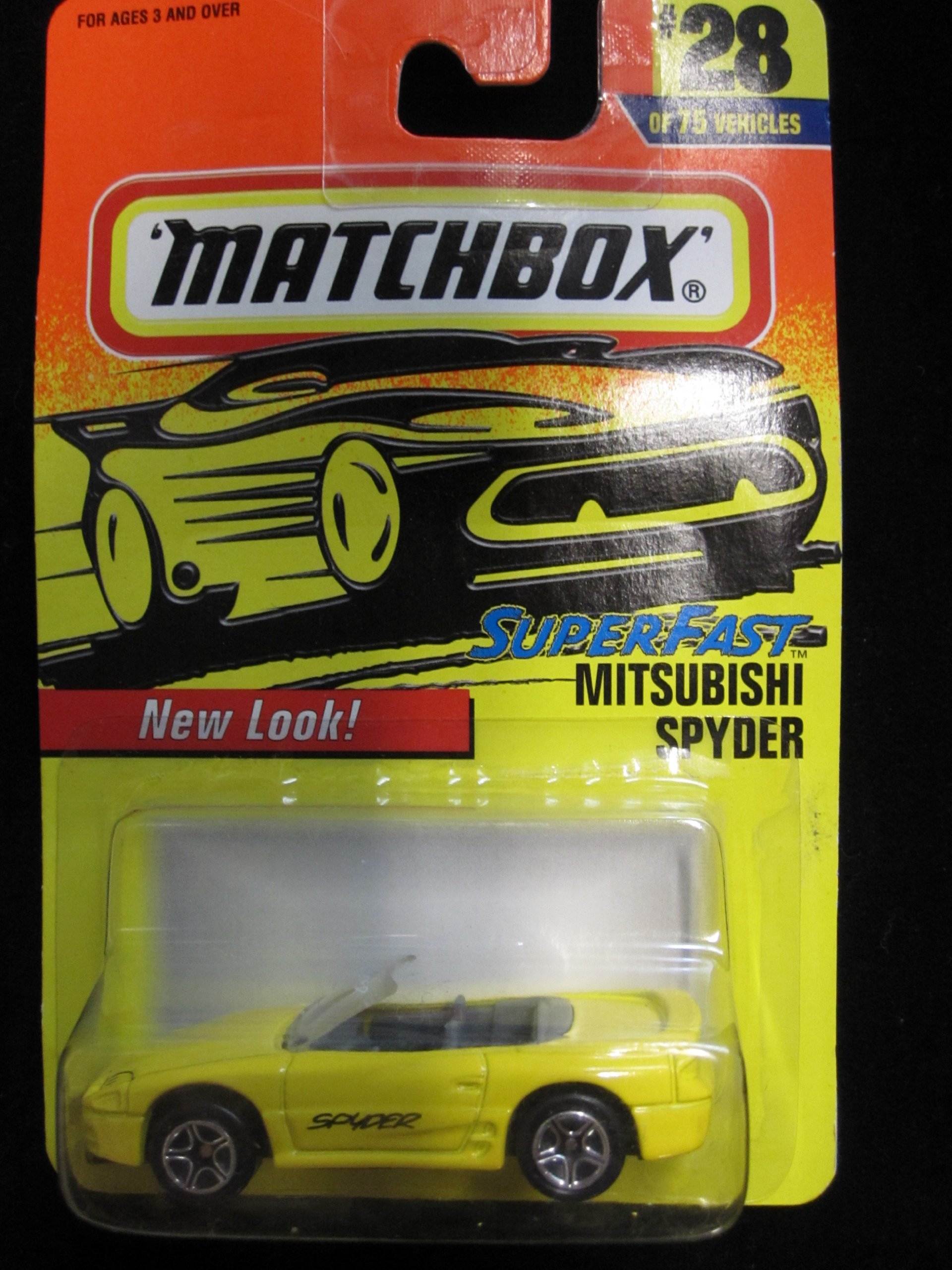 Amazon.com: Mitsubishi Spyder (Yellow) Matchbox Super Fast Series