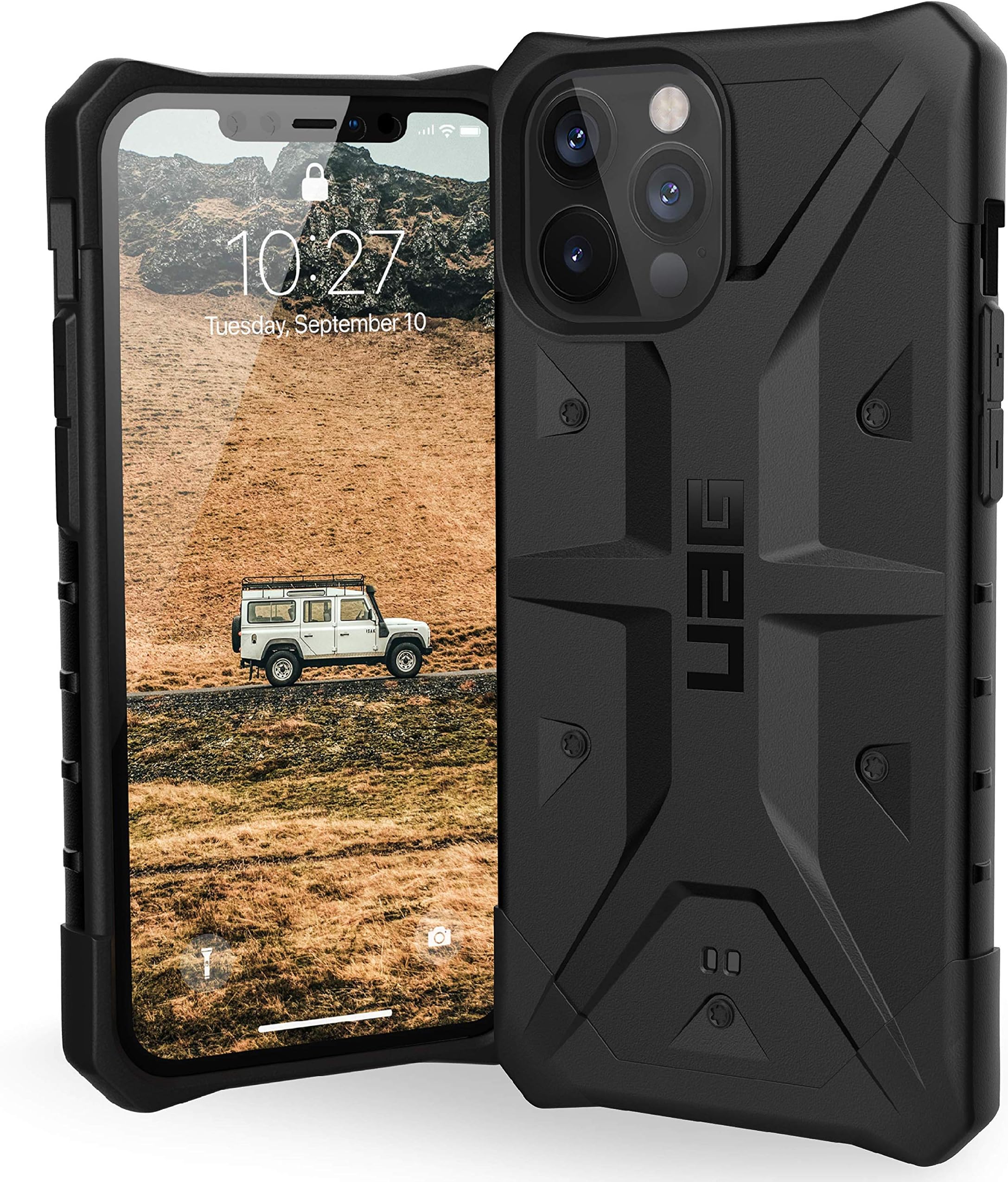 UAG Designed for iPhone 12 Pro Max 5G [6.7-inch Screen] Rugged Lightweight Slim Shockproof Pathfinder Protective Cover, Black