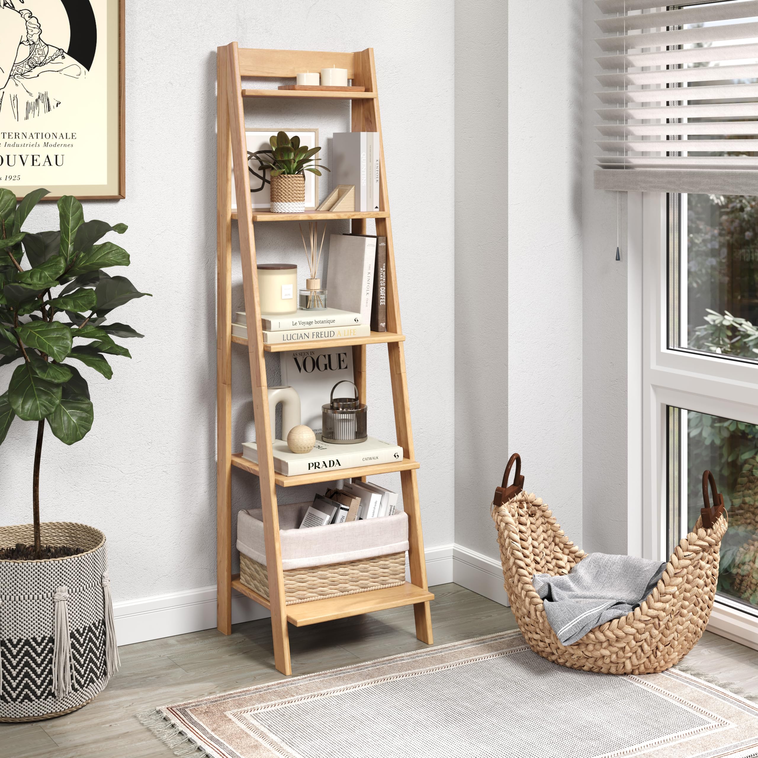 Mercers Furniture Scandian Ladder Bookcase