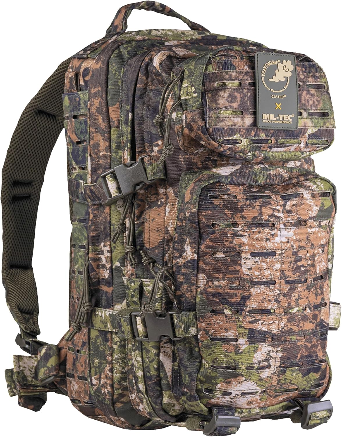 Mil-Tec Unisex Laser Cut Assault Pack - Durable Lightweight Versatile Tactical Outdoor Camping Hiking Backpack