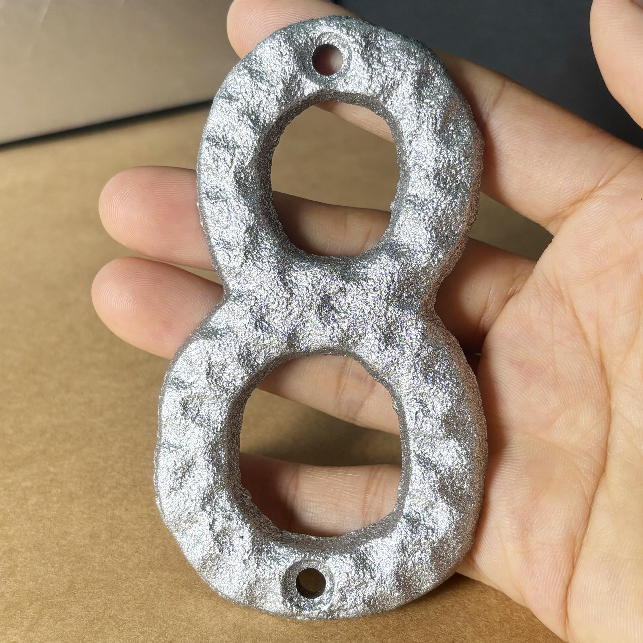 5.6 Inch House Numbers, Cast Iron Hammered Mailbox Ireland