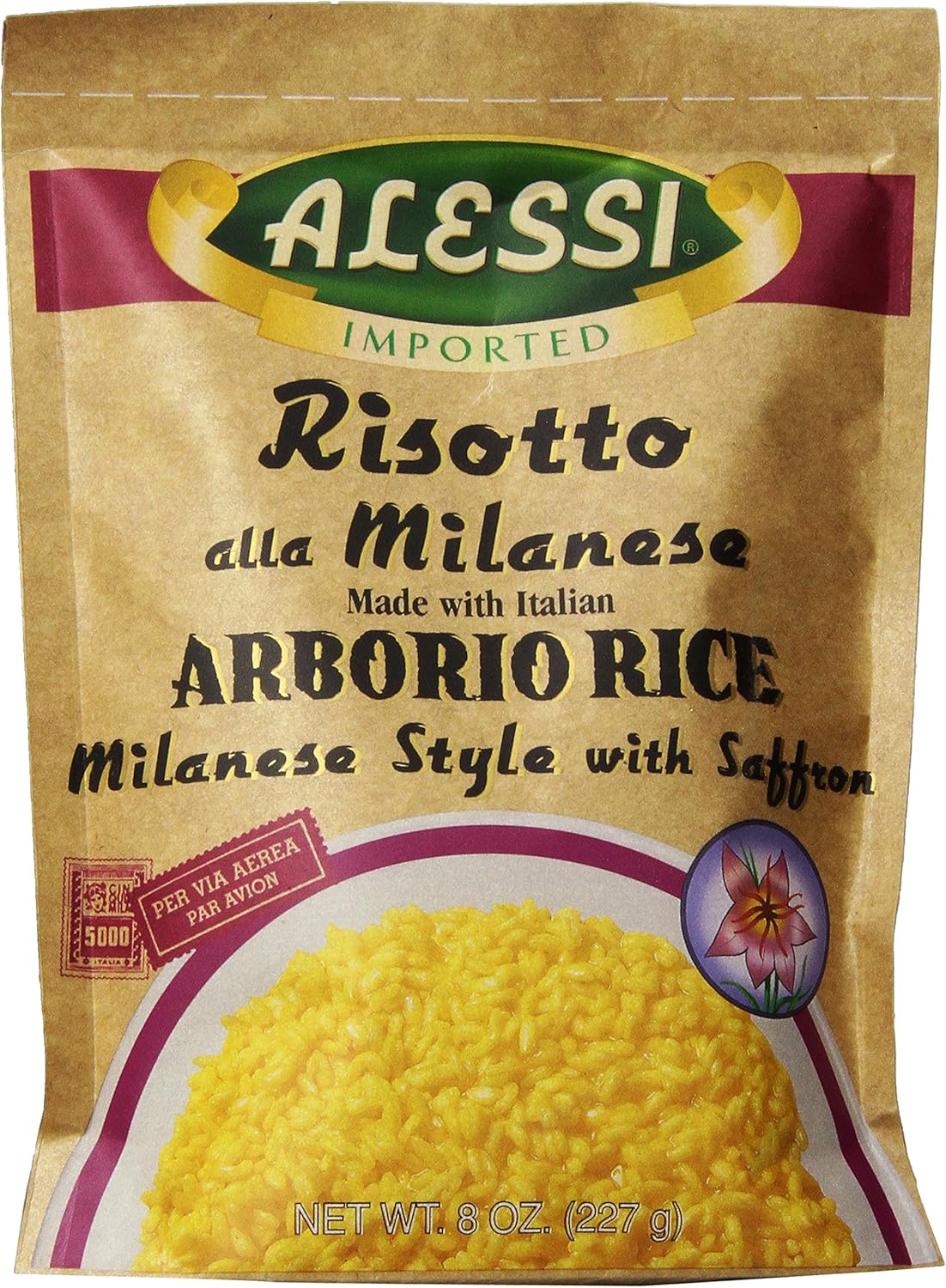 Alessi Milanese Risotto with Saffron, 8 Oz Amazon.ca Grocery