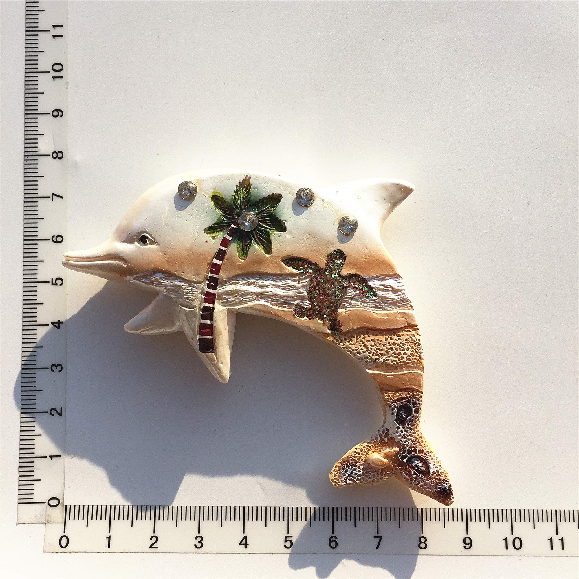 Calamita Da Frigorifero 3D In Resina - Maschera Indiana Balinese - Souvenir Di Viaggio Fatto A Mano - Marrone