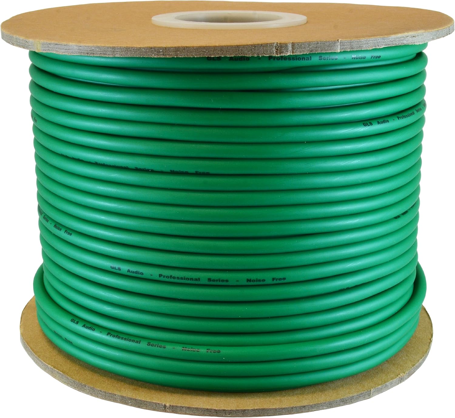 GLS Audio Bulk Microphone Cable 300' Green Mic 300ft Signal Mike Cable Musical