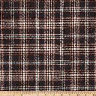 Newcastle Fabrics Yarn Dyed Flannel Bruno Brown Fabric By The Yard - coolthings.us