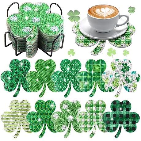 St Patrick's Day Diamond Painting Coasters: Express Your Irish Pride with Each Sip