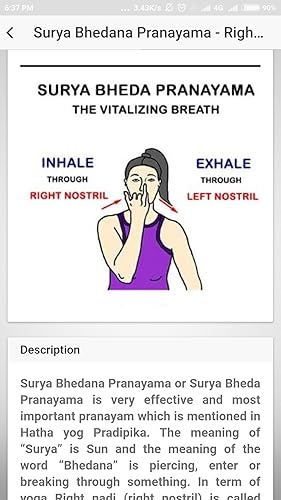 Pranayama Breathing Yoga Free Ebook App in English