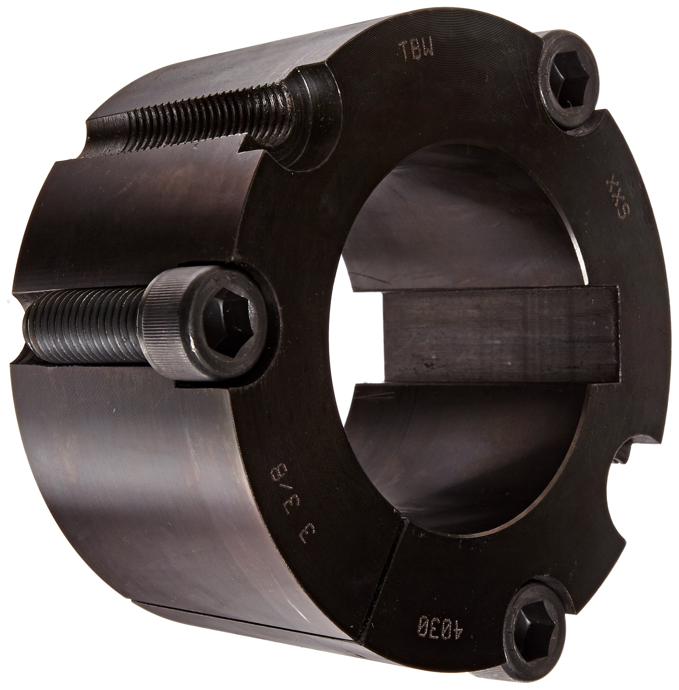 TB Woods 4030 TL4030338 Tuleja blokująca stożkowa, żeliwo, cal, otwór 9 cm, 1200 funtów momentu obrotowego, standardowa konstrukcja, standardowy breloczek do kluczy