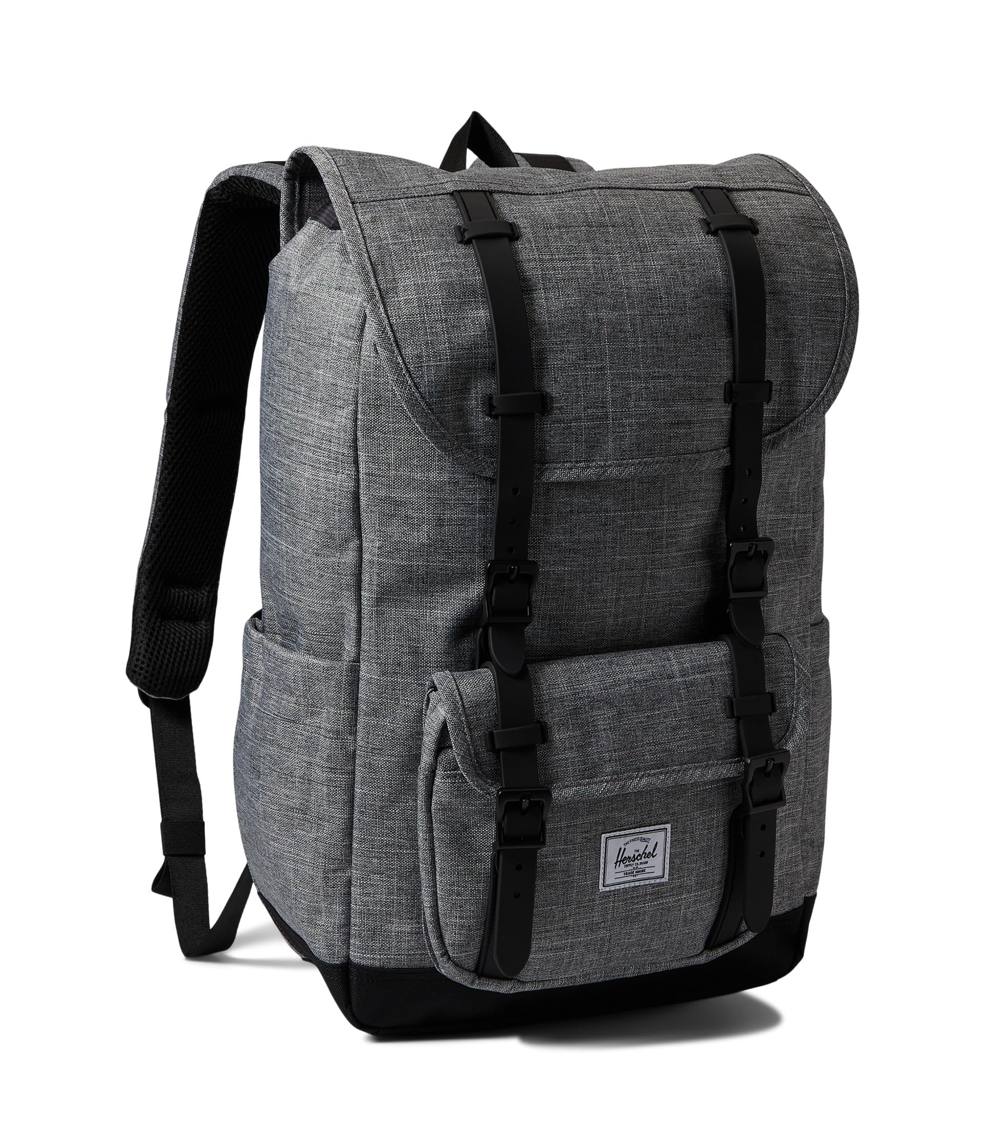 Herschel Supply Co. Little America Mid, Raven Crosshatch, One Size
