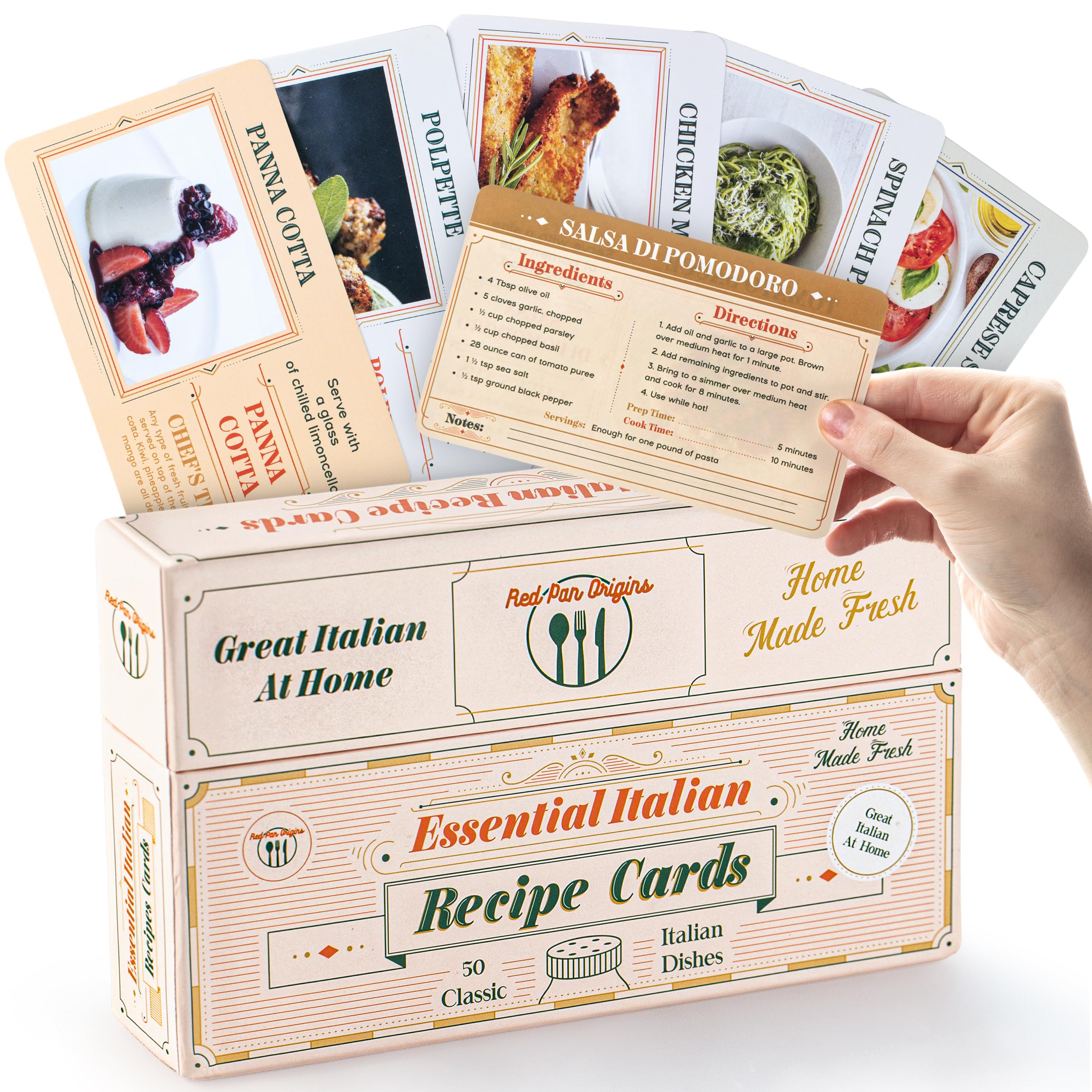 50 Italian Recipe Cook Cards, Recipe Notecards, Cookbook, Recipe Cards, Italian Recipe Cards, Recipe Notebook, Original Italian Recipes, Cook Italian, Learn Italian Recipes