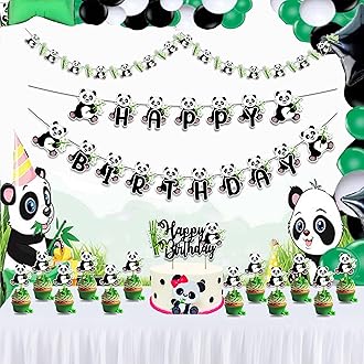 Seyal® Panda Theme Birthday Party Supplies