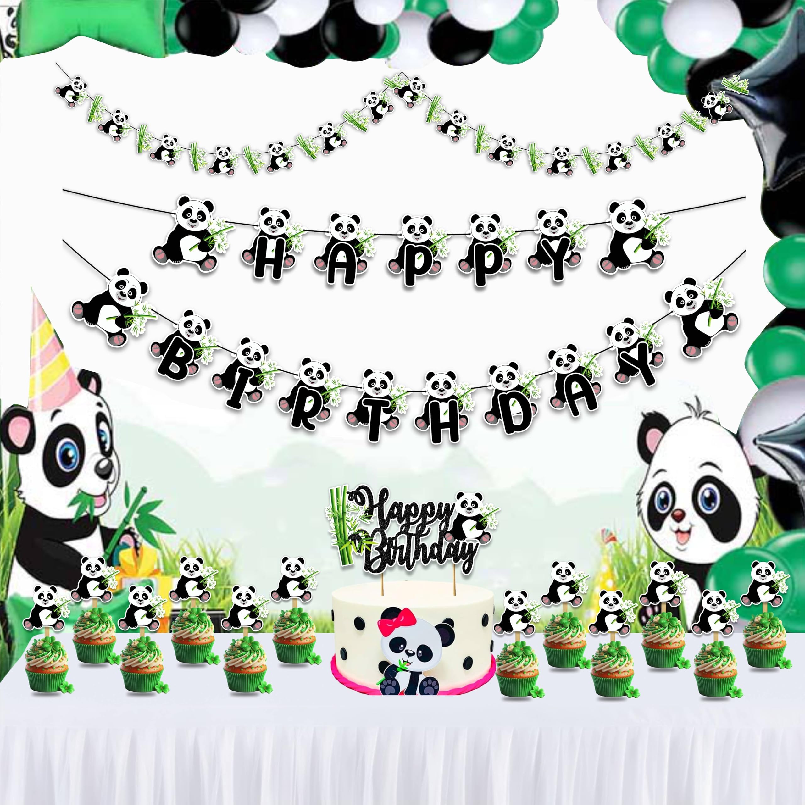 Seyal® Panda Theme Birthday Party Supplies