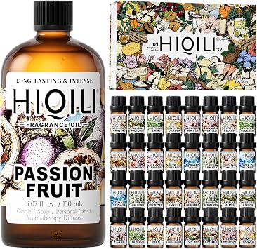 HIQILI 150ML Passion Fruit Fragrance Oil & 5ML*32 Fragrance Oil Gift Set, for DIY, Diffuser
