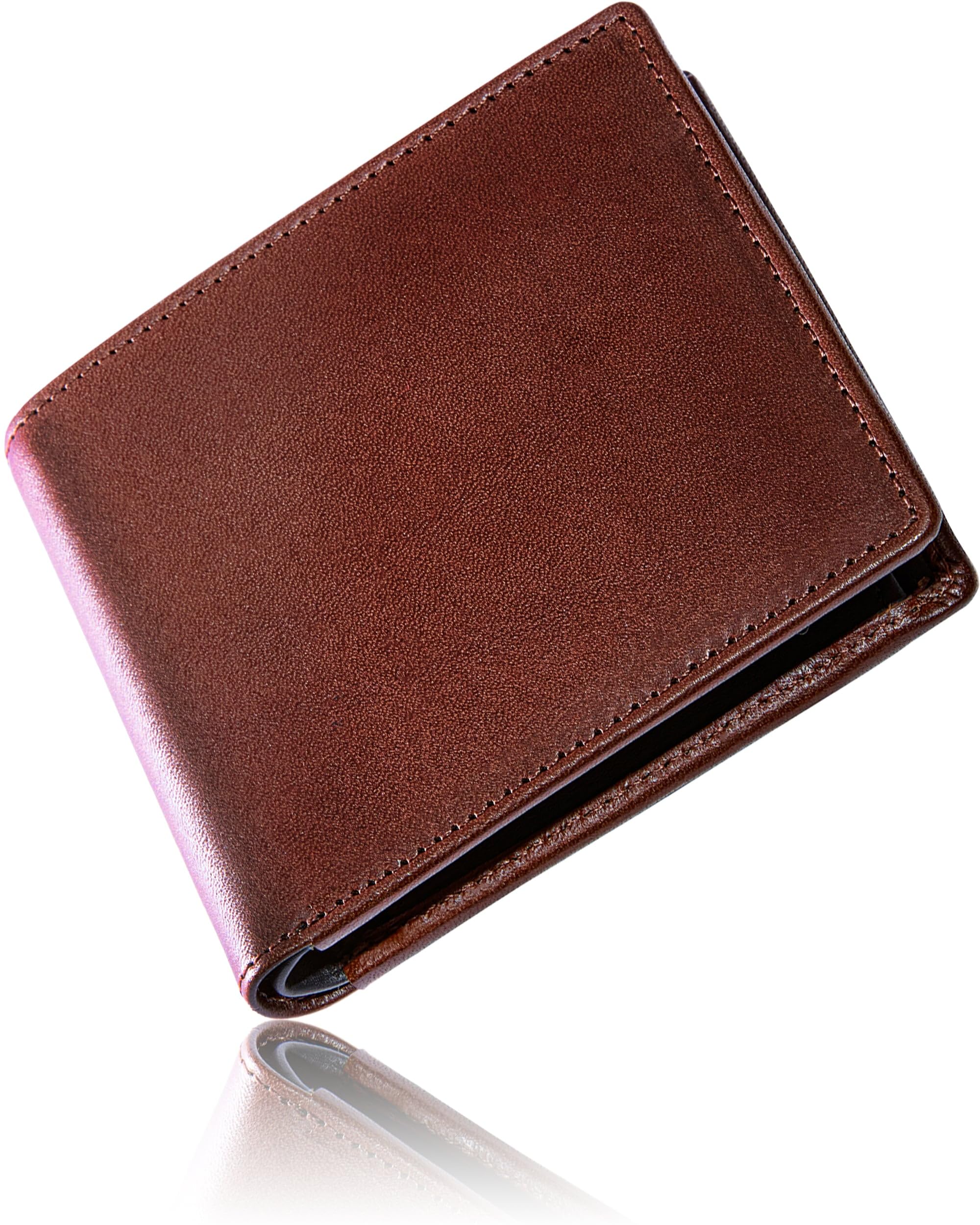 Eredita Tochigi Leather Bifold Wallet Dark Brown Genuine Leather Japan