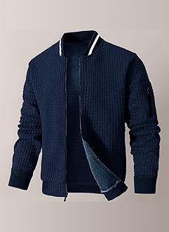 Mens Lightweight Jacket Casual Bomber Jacket Varsity Coat