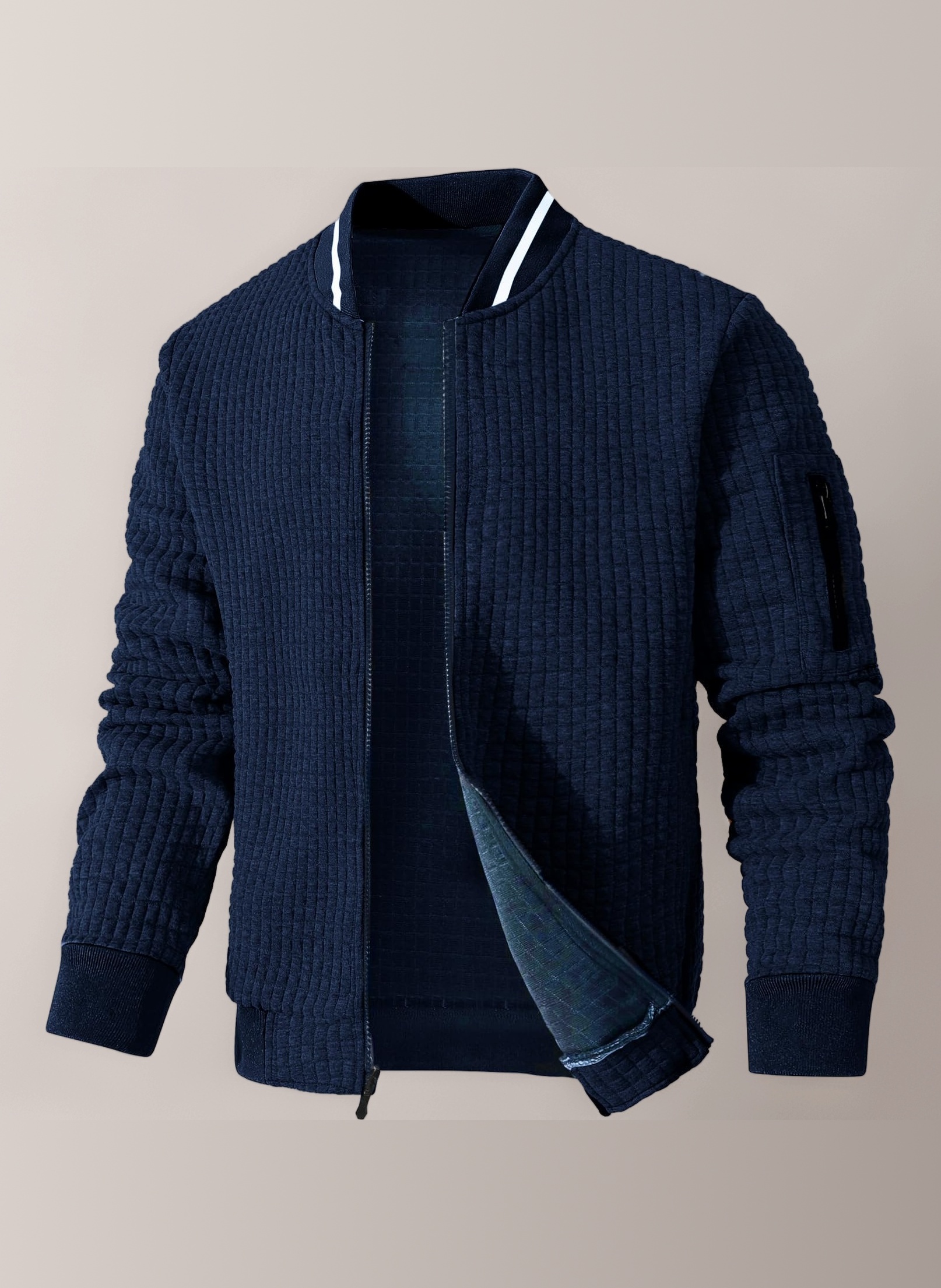 Mens Lightweight Jacket Casual Bomber Jacket Varsity Coat