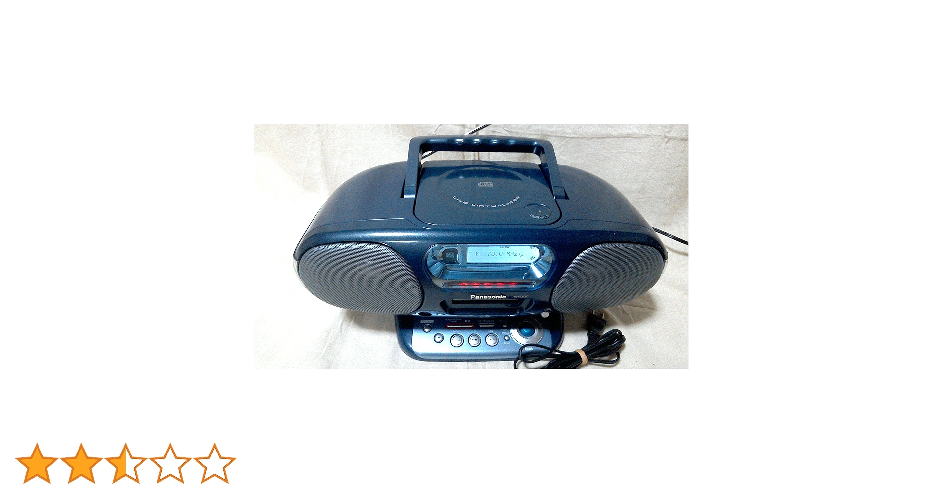 パナソニック(Panasonic) パーソナルＭＤシステム RX-MDX60-A ブルー qqffhab Amazon.co.jp: パナソニック(Panasonic) パーソナルMDシステム