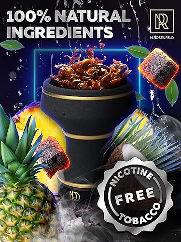 Miniatura 56 de Sabor a cachimba Blueberry Mint Herbal Blue Mist - 2.8 onzas - 2.82 oz de cachimba shisha sin tabaco melaza cachimba tabaco y nicotina Shisha sin