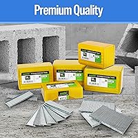 Vista 6 de meite Clavos en T de hormigón calibre 14 para pistola de clavos neumática de hormigón - Clavos galvanizados de acabado de 1-1/2" de longitud