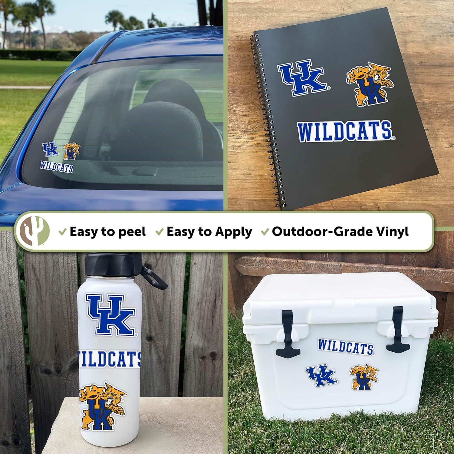Desert Cactus University of Kentucky Sticker Wildcats UK Vinyl Decals Laptop Water Bottle Car Scrapbook T5 (Type 5-1) - Image 2