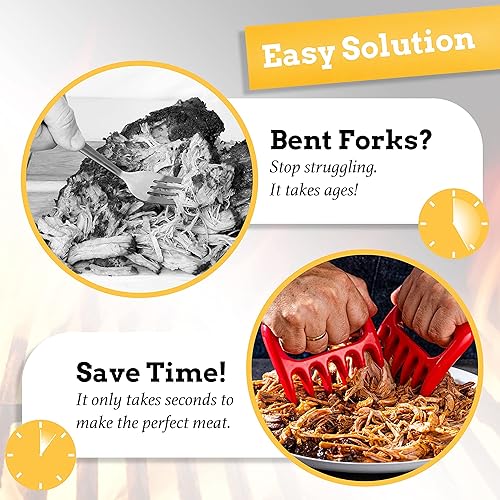 Miniatura 6 de Mountain Grillers Bear Claws - Trituradora de carne, garras de carne duraderas para triturar cerdo, pollo, carne de res, resistentes al calor para
