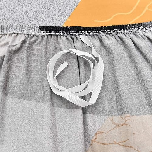 Miniatura 7 de MIFXIN Funda de sofá seccional de 2 piezas elásticas de 3 asientos en forma de L, fundas elásticas impresas para sofá seccional, protector de