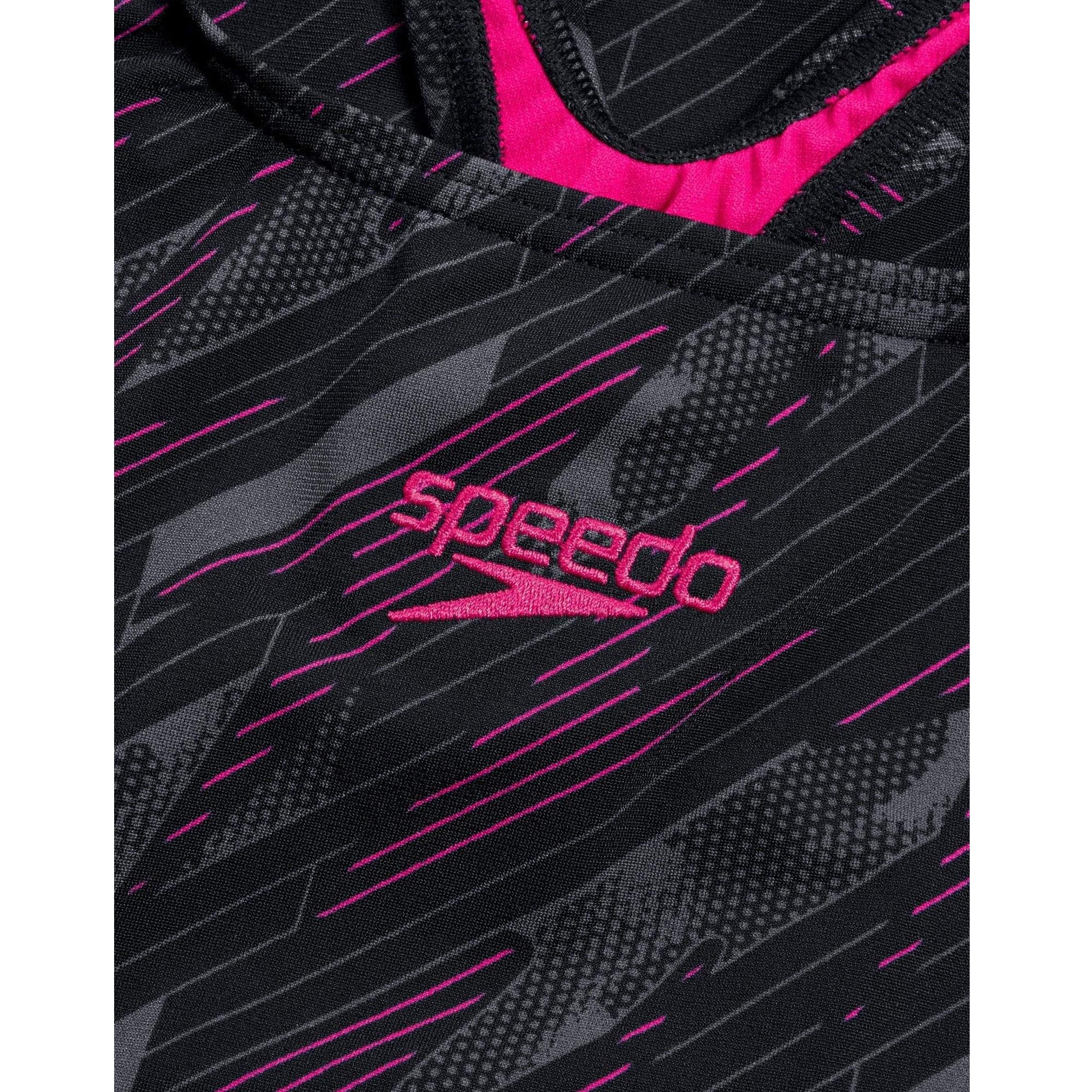 Speedo Medalist Maillot de Bain Femme Logo Allover