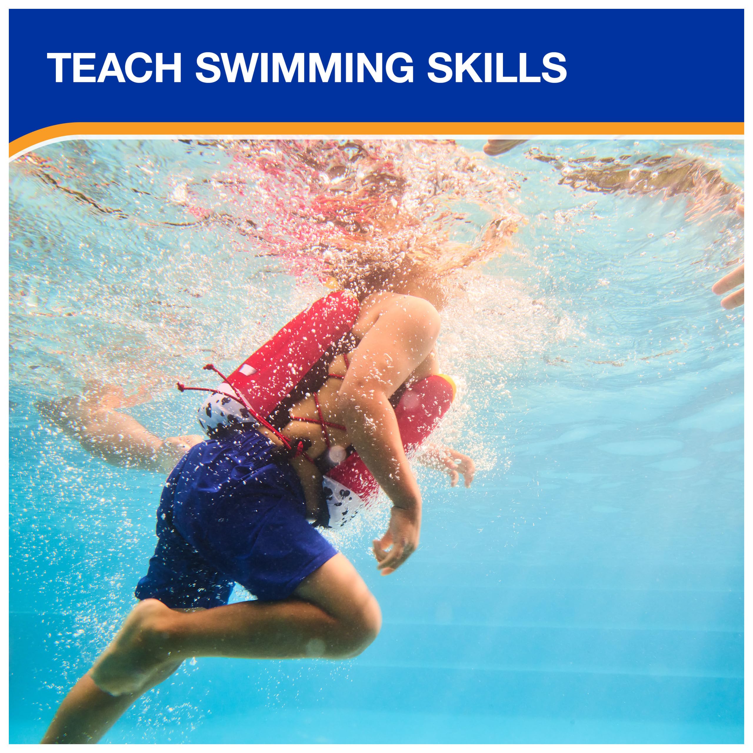 SwimWays Paw Patrol Power Swimr - Chaleco de natación para niños con Flotador de Piscina Ajustable para Entrenamiento de natación, Talla M