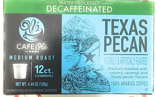 Miniatura 2 de Cafe Ole Texas Pecan descafeinado 12 cápsulas de recuento. Paquete de 3 unidades.