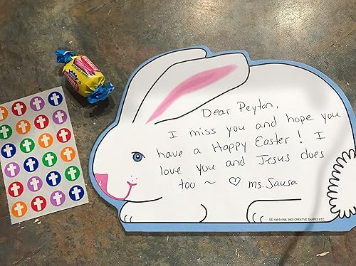 Miniatura 2 de SHAPES ETC. Bloc de notas grande de conejo proyectos de manualidades inspiradas en aulaescuela, decoraciones de primaveraPascua y proyectos de